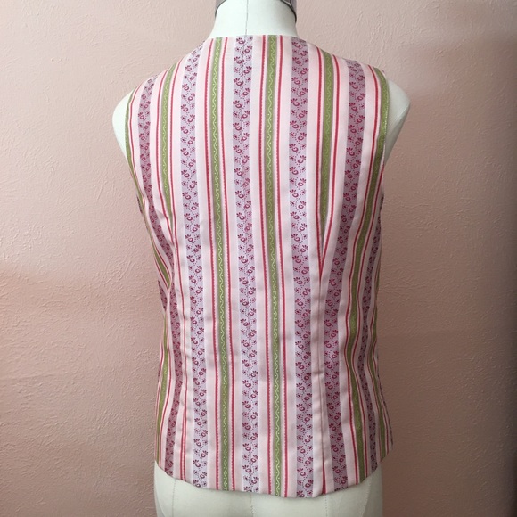 Vintage Cottagecore Corset Top Vest Pastel Pink Made in Germany Barbiecore - Picture 4 of 16